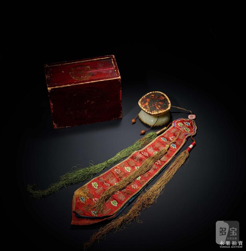 清乾隆 （宫廷）白玉鼗鼓 - 图3